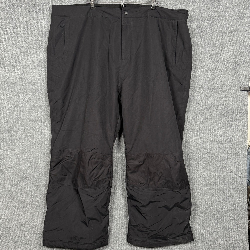 Lands' End Womens Plus Size‎ 24W-26W Snow Pants Black Nylon Insulated Waterproof